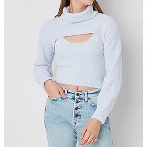 Arizona NWOT Turtleneck Long Sleeve Sweater Set Juniors Sz XL fit women Sz M